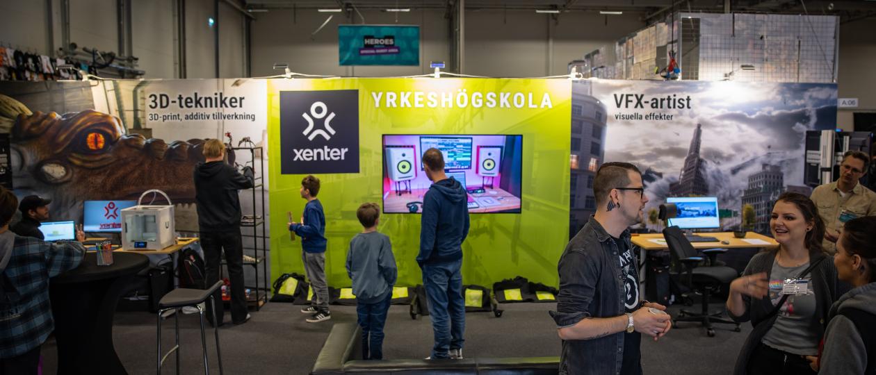 Xenter Yrkeshögskola på Comic Con Stockholm